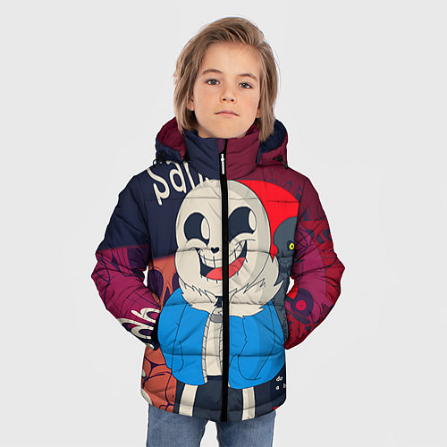 Зимняя куртка для мальчика Sans / 3D-Светло-серый – фото 3