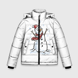 Зимняя куртка для мальчика Снеговик