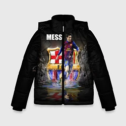 Куртка зимняя для мальчика Messi FCB, цвет: 3D-черный