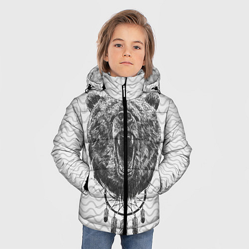Зимняя куртка для мальчика Bear Dreamcatcher / 3D-Черный – фото 3
