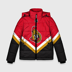 Куртка зимняя для мальчика NHL: Ottawa Senators, цвет: 3D-черный