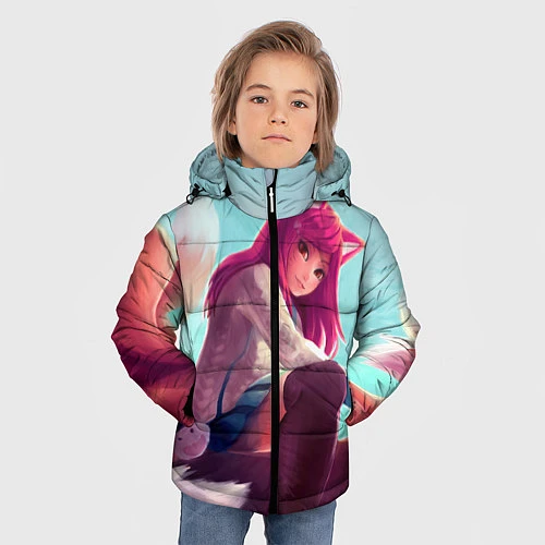 Зимняя куртка для мальчика Cute / 3D-Светло-серый – фото 3