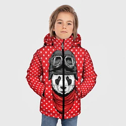 Куртка зимняя для мальчика Панда пилот, цвет: 3D-черный — фото 2