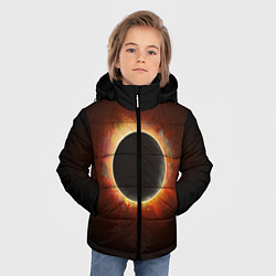 Куртка зимняя для мальчика Солнечное затмение, цвет: 3D-красный — фото 2