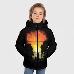 Куртка зимняя для мальчика Wasteland Apocalypse, цвет: 3D-черный — фото 2