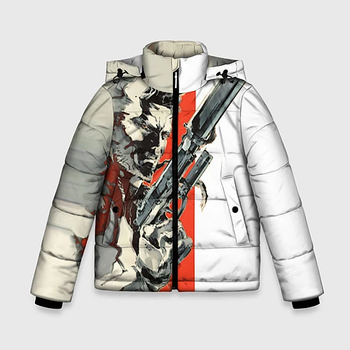 Зимняя куртка для мальчика Metal gear solid 3 / 3D-Красный – фото 1