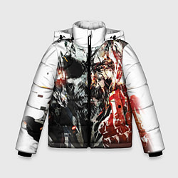 Куртка зимняя для мальчика Metal gear solid 5, цвет: 3D-светло-серый