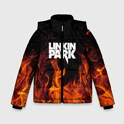 Куртка зимняя для мальчика Linkin Park: Hell Flame, цвет: 3D-красный