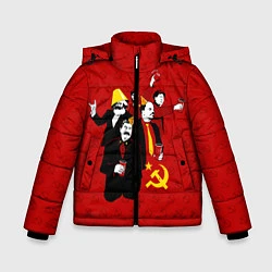 Куртка зимняя для мальчика Communist Party, цвет: 3D-черный