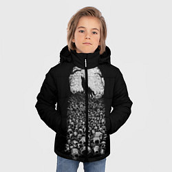 Куртка зимняя для мальчика Лунный охотник, цвет: 3D-светло-серый — фото 2