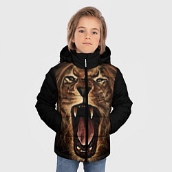 Куртка зимняя для мальчика Львиный рык, цвет: 3D-черный — фото 2