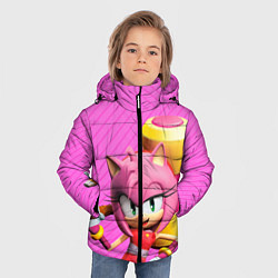 Куртка зимняя для мальчика Amy Rose, цвет: 3D-черный — фото 2