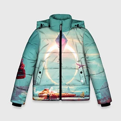 Куртка зимняя для мальчика No Mans Sky, цвет: 3D-светло-серый