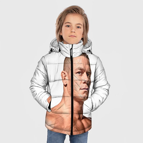 Зимняя куртка для мальчика Джон Сина / 3D-Светло-серый – фото 3