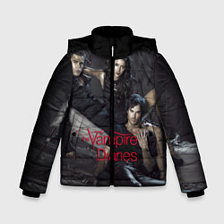 Куртка зимняя для мальчика Дневники вампира, цвет: 3D-черный