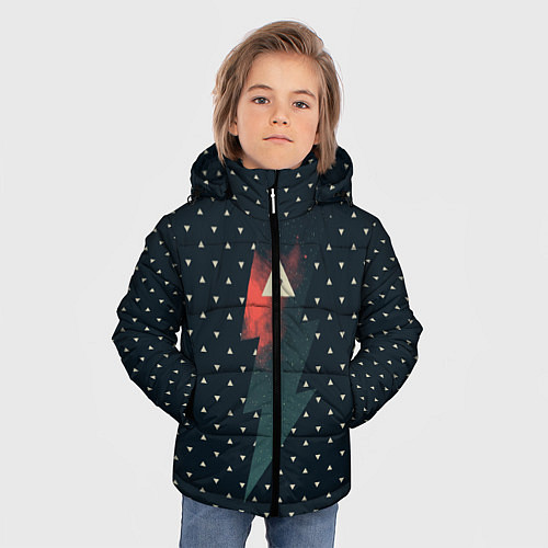 Зимняя куртка для мальчика Dark Force / 3D-Светло-серый – фото 3