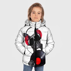Куртка зимняя для мальчика DJ бульдог, цвет: 3D-черный — фото 2