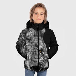 Куртка зимняя для мальчика Оскал льва, цвет: 3D-черный — фото 2