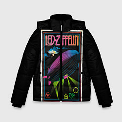 Куртка зимняя для мальчика Led Zeppelin: Angel Poster, цвет: 3D-красный