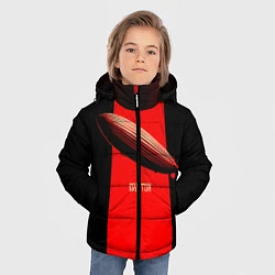 Куртка зимняя для мальчика Led Zeppelin: Red line, цвет: 3D-красный — фото 2