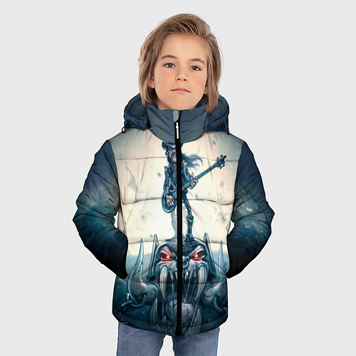 Зимняя куртка для мальчика Motorhead Guitarist / 3D-Светло-серый – фото 3