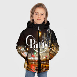 Куртка зимняя для мальчика Night Paris, цвет: 3D-светло-серый — фото 2