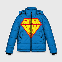 Куртка зимняя для мальчика Супермама, цвет: 3D-красный