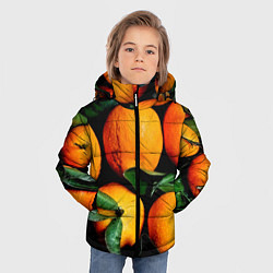 Куртка зимняя для мальчика Мандаринчики, цвет: 3D-черный — фото 2