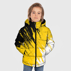 Куртка зимняя для мальчика Имперский флаг России, цвет: 3D-черный — фото 2