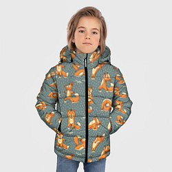 Куртка зимняя для мальчика Foxes Yoga, цвет: 3D-черный — фото 2