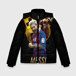 Куртка зимняя для мальчика Messi Star, цвет: 3D-черный