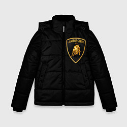 Куртка зимняя для мальчика Lamborghini, цвет: 3D-черный