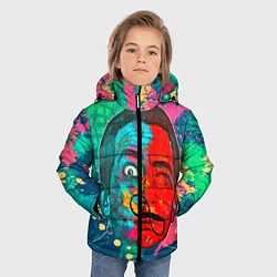 Куртка зимняя для мальчика Dali Art, цвет: 3D-черный — фото 2