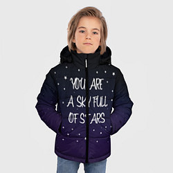 Куртка зимняя для мальчика Coldplay: Night Sky, цвет: 3D-светло-серый — фото 2