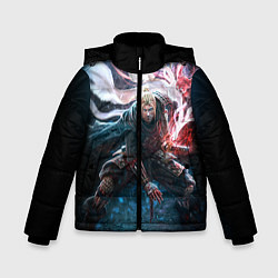 Куртка зимняя для мальчика Ni-Oh, цвет: 3D-черный