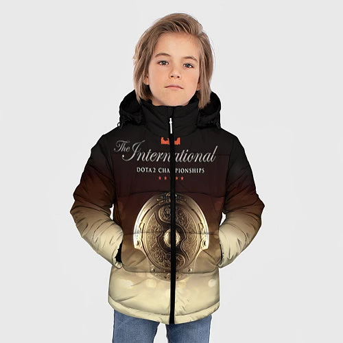 Зимняя куртка для мальчика The International Championships / 3D-Светло-серый – фото 3