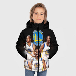 Куртка зимняя для мальчика Golden State Warriors 5, цвет: 3D-светло-серый — фото 2
