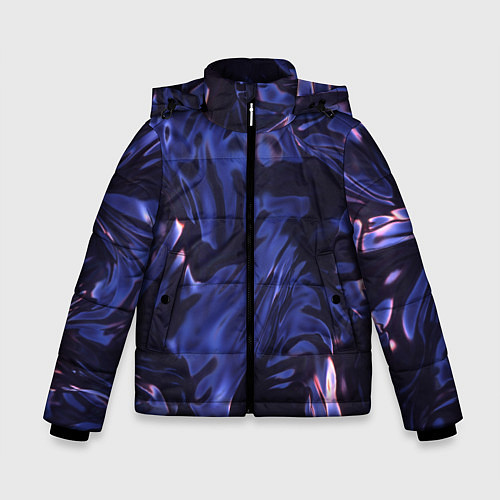 Зимняя куртка для мальчика Нефть / 3D-Светло-серый – фото 1