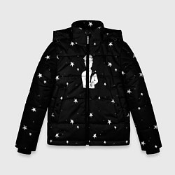 Куртка зимняя для мальчика Чай Космос, цвет: 3D-черный