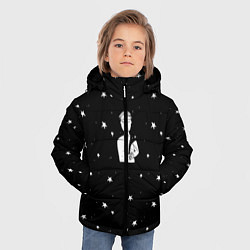 Куртка зимняя для мальчика Чай Космос, цвет: 3D-черный — фото 2