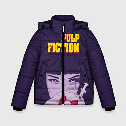 Куртка зимняя для мальчика Pulp Fiction: Dope Heart, цвет: 3D-черный