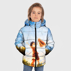 Куртка зимняя для мальчика Ван-Пис, цвет: 3D-красный — фото 2