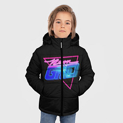 Куртка зимняя для мальчика GTA VI: Neon Grid, цвет: 3D-черный — фото 2
