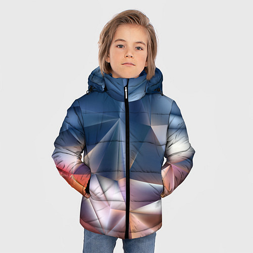 Зимняя куртка для мальчика Abstract / 3D-Светло-серый – фото 3