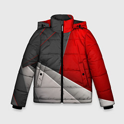 Куртка зимняя для мальчика Lines, цвет: 3D-черный