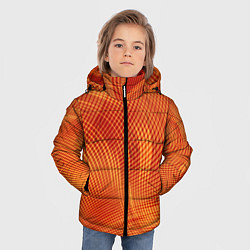 Куртка зимняя для мальчика Abstract waves, цвет: 3D-черный — фото 2