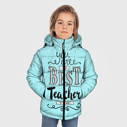 Куртка зимняя для мальчика Лучший учитель, цвет: 3D-черный — фото 2