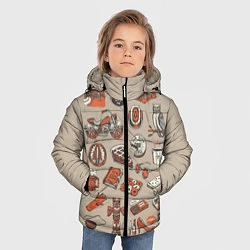 Куртка зимняя для мальчика Twin Peaks Pack, цвет: 3D-красный — фото 2