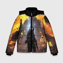 Куртка зимняя для мальчика Titanfall: Robots War, цвет: 3D-черный