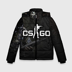 Куртка зимняя для мальчика CS:GO SWAT, цвет: 3D-светло-серый